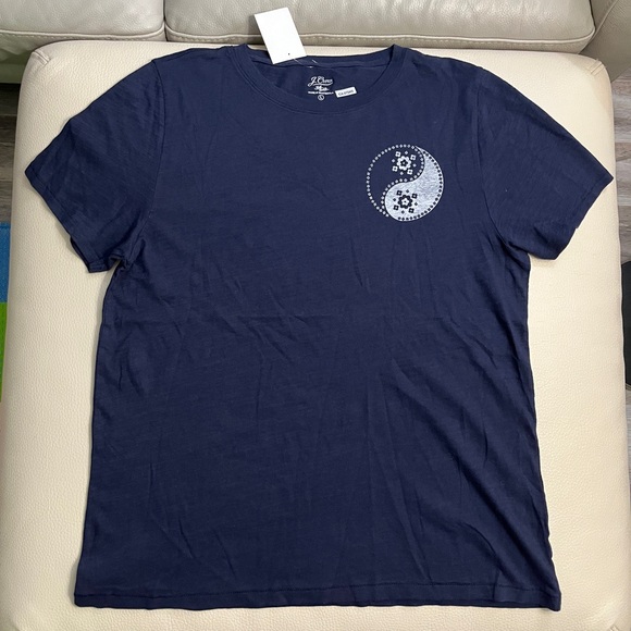 J. Crew Women’s “A Lovely Contradiction” Graphic Tee - Size L - Picture 2 of 7